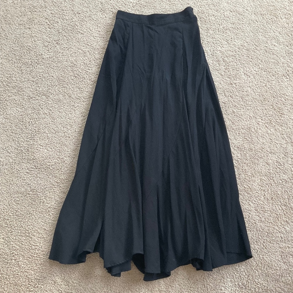 Western Style Black A-line Skirt